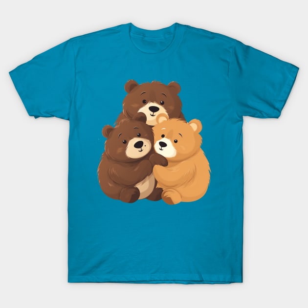 three tender bears T-Shirt by javierparra